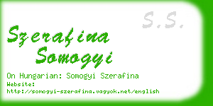 szerafina somogyi business card